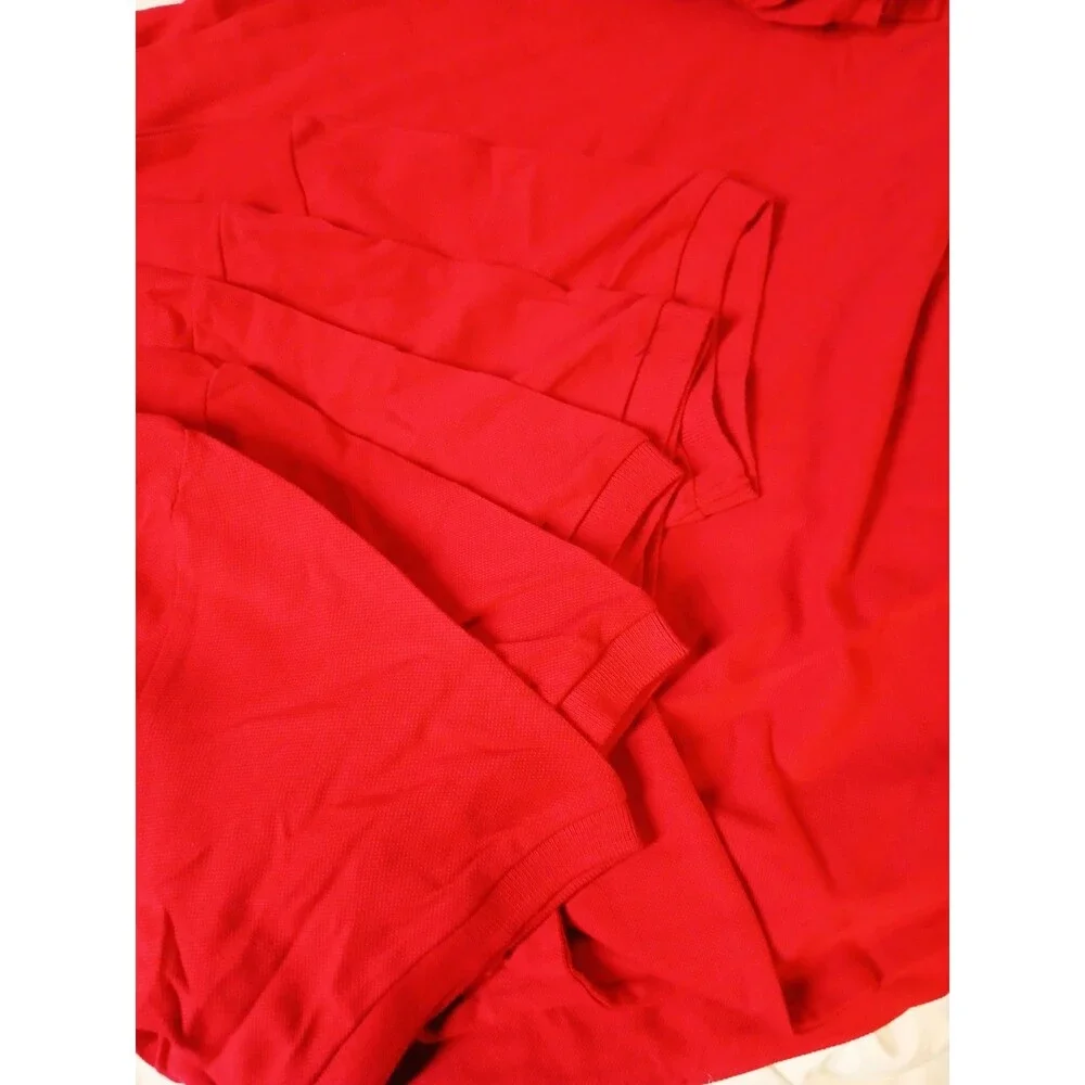 The Children's Place Boys Red Solid Short Sleeve Polo Shirt Cotton Knit XXL